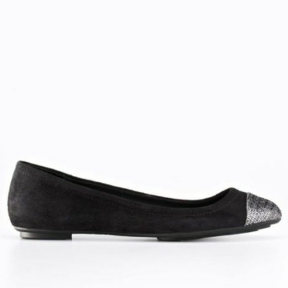 NIB Ann Taylor Metallic Cap Toe Perfect Suede City - Picture 1 of 1